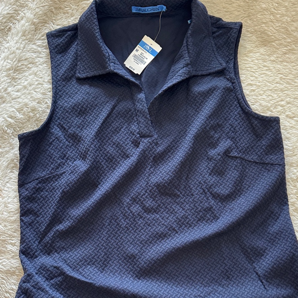 NWT J. McLaughlin Navy Sleeveless Dress - Picture 3 of 7